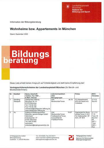 Wohnheimliste